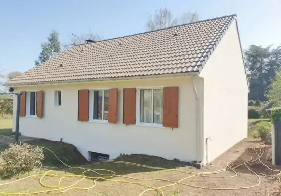 Ravalement façade maison Yvelines résultat final Mousseaux-sur-Seine
